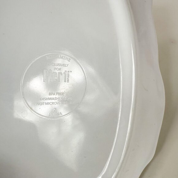 Pier 1 Natural Owl Shaped Melamine 9'' Serving Plate Platter dish - Picture 5 of 7